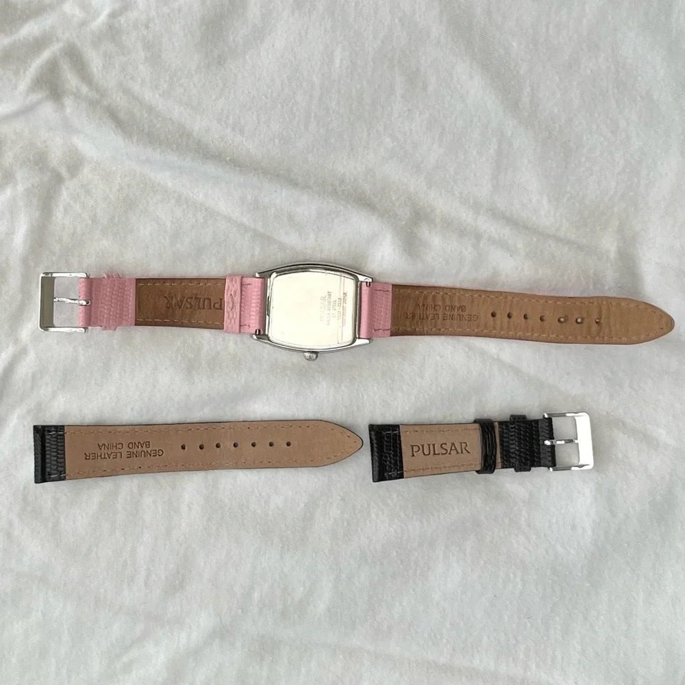 Vintage Swarovski Pulsar Mother of Pearl Watch VX32-X310
